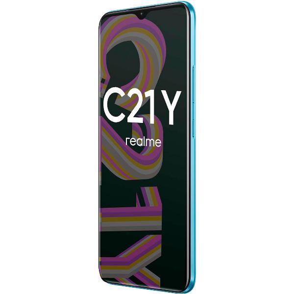 Восстановленный смартфон realme C21Y 3/32GB Cross Blue (RMX3263), как новый