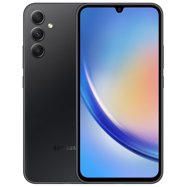 Восстановленный смартфон Samsung Galaxy A34 8/256GB Awesome Graphite, хороший