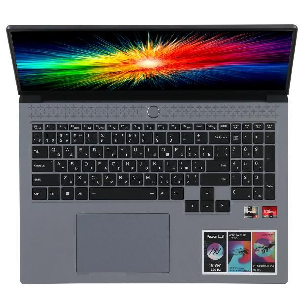 Уцененный ноутбук Machcreator Vision L16/16"/Ryzen 7 7735HS/16/1TB/Win/Grey Metallic (JB0C1D001RU), отличный