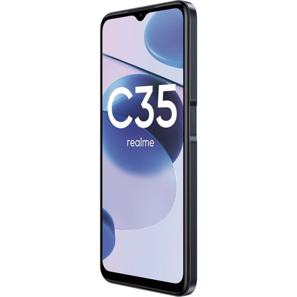 Восстановленный смартфон realme C35 4/128GB Glowing Black (RMX3511), отличный