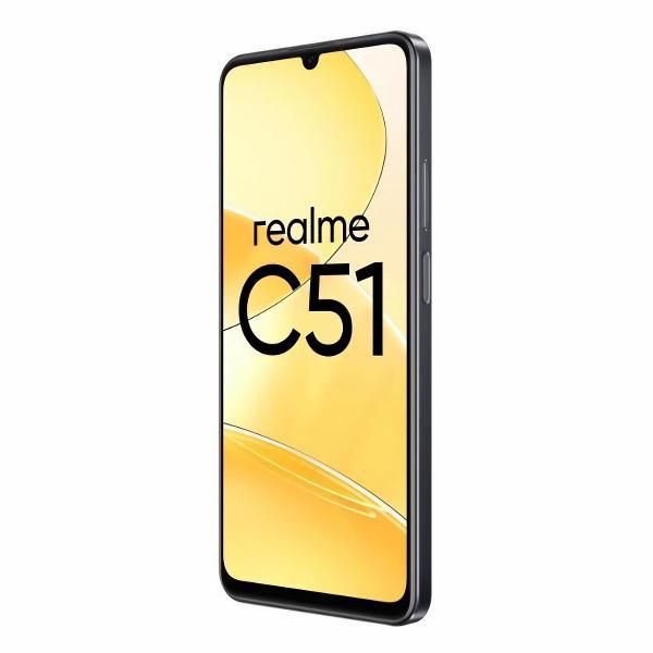 Восстановленный смартфон realme C51 4/64GB Black carbon, отличный