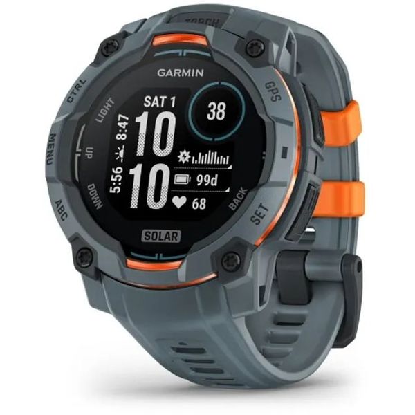 Спортивные часы Garmin Instinct 3 Solar 45mm серые