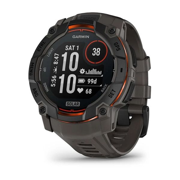 Спортивные часы Garmin Instinct 3 Solar 50mm черные