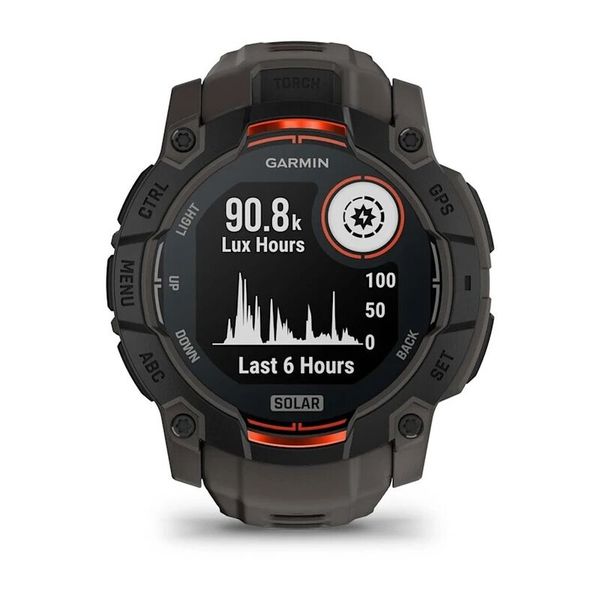 Спортивные часы Garmin Instinct 3 Solar 50mm черные