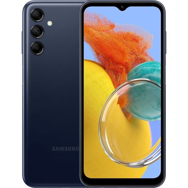 Восстановленный смартфон Samsung Galaxy M14 4/64GB темно-синий, как новый