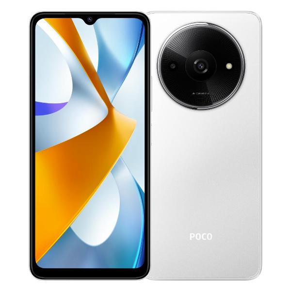 Восстановленный смартфон POCO C61 3/64GB White, отличный