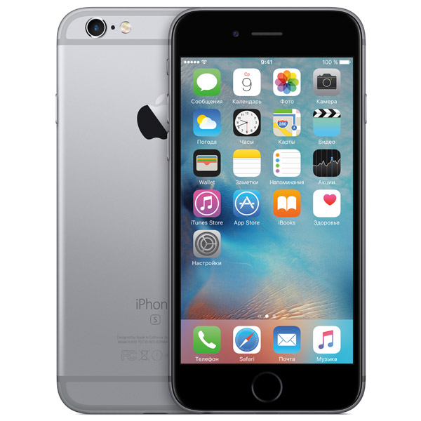 Восстановленный смартфон Apple iPhone 6S 32Gb Space Gray (FN0W2RU/A), хороший (без RuStore)