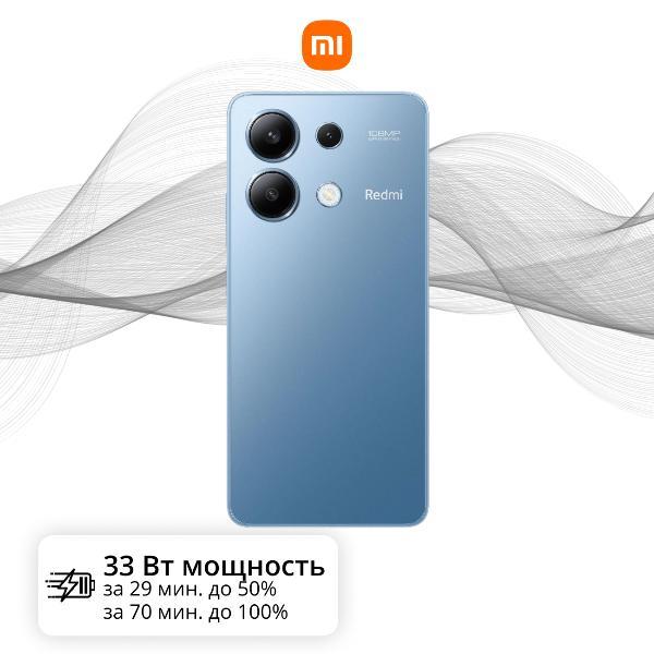 Уцененный смартфон Xiaomi Redmi Note 13 8/256GB ледяной синий, хороший