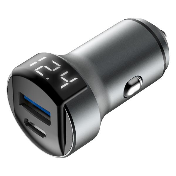 Автомобильное зарядное устройство Olmio 2USB,36W,6A,QuickCharge(40231)
