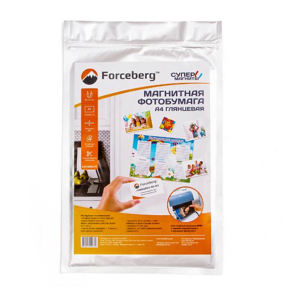 Фотобумага для принтера Forceberg А4 глянцевая 10 листов
