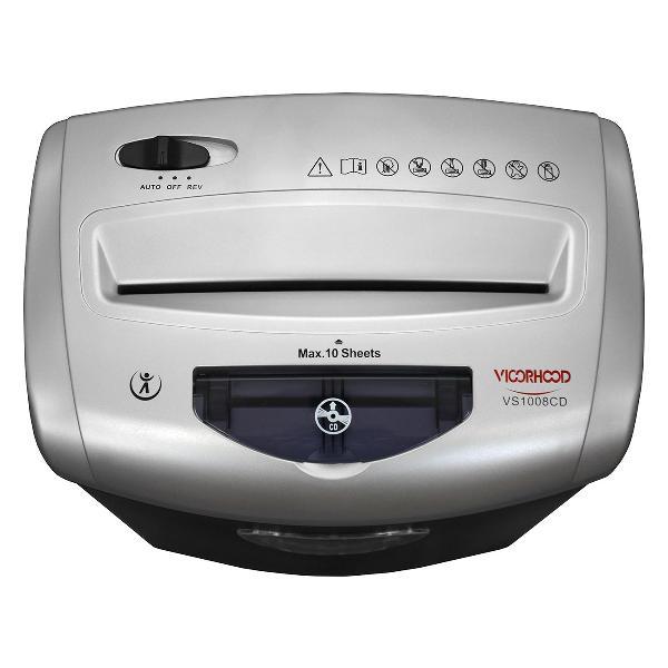 Уничтожитель документов Vigorhood VS1008CD, P4 ,частица 4,0х35мм,10 листов, 21 литров