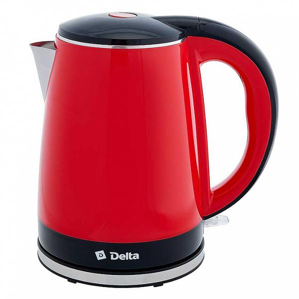 Электрочайник Delta DL-1370 красный фото