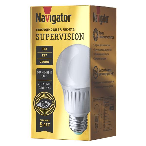 Лампа Navigator A60 9 230 2.7K E27