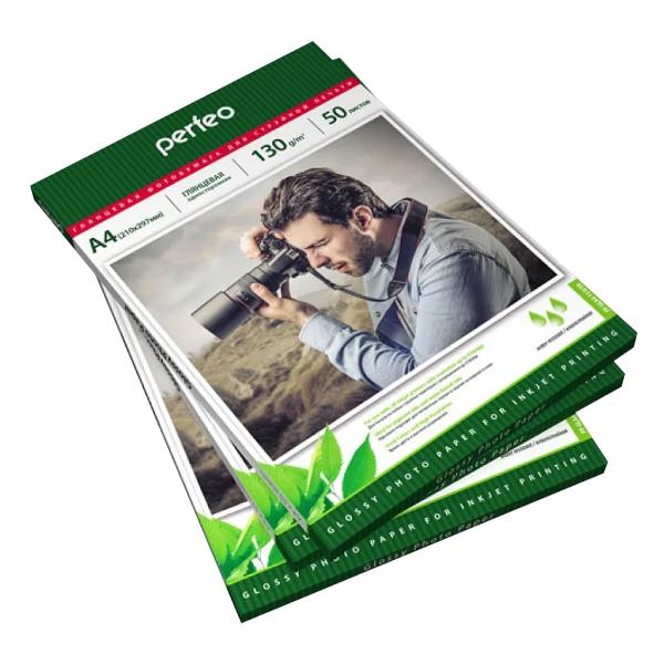 Фотобумага для принтера Perfeo GLA4-130/50
