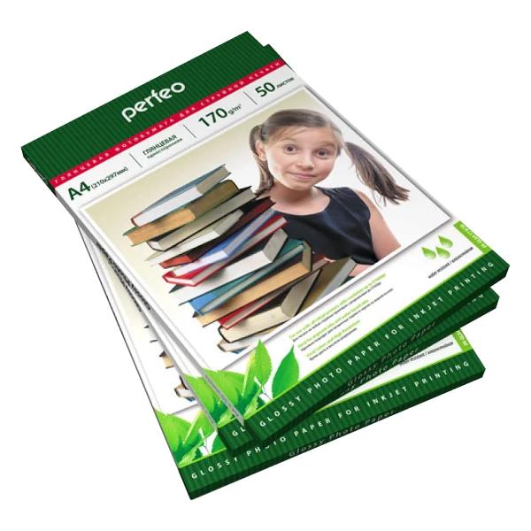 Фотобумага для принтера Perfeo GLA4-170/50