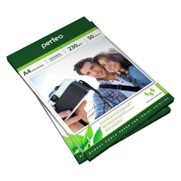 Фотобумага для принтера Perfeo А4 230 г/м2 глянцевая 50л (PF-GLA4-230/50)
