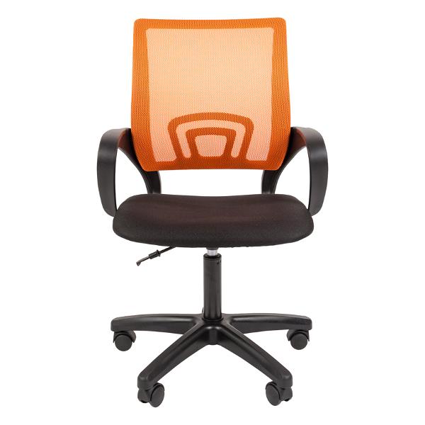 Кресло компьютерное Helmi HL-M96 R "Airy" черный/ оранжевый