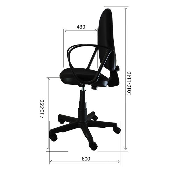 Кресло компьютерное Helmi HL-M30 "Престиж" бежевый/коричневый