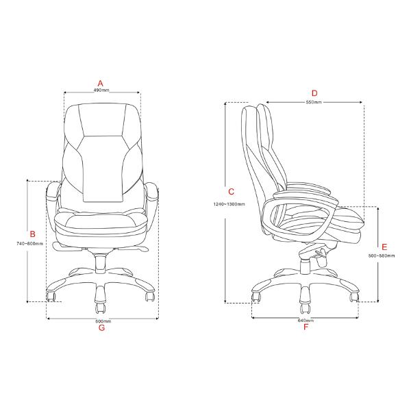 Кресло компьютерное Helmi HL-ES12 "Senate"