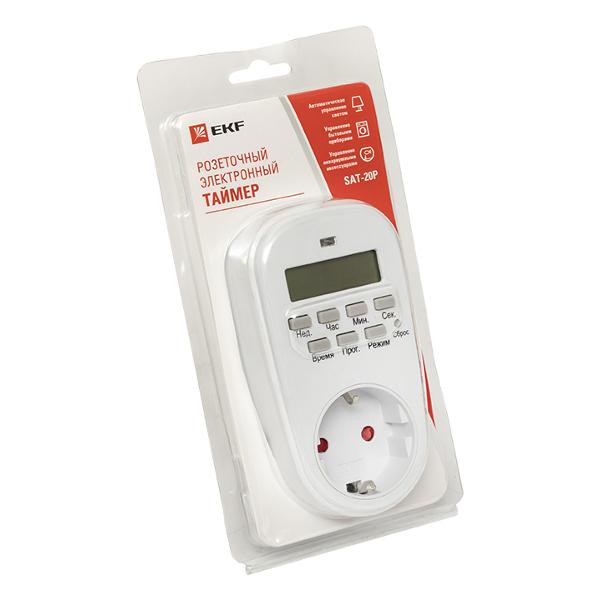 РЕЛЕ ВРЕМЕНИ И ТАЙМЕР EKF SAT-20p