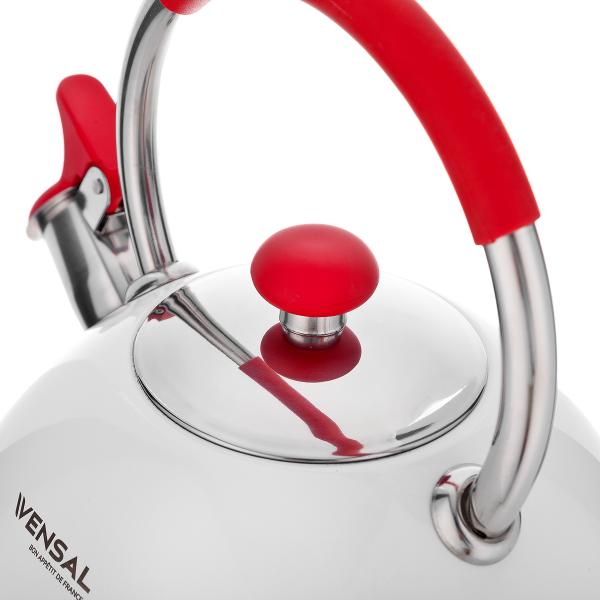Чайник VENSAL Paris  VS3001 белый/красный