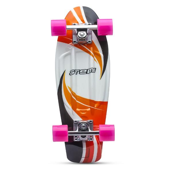 Скейт Atemi Аквапринт APB22D03 белый