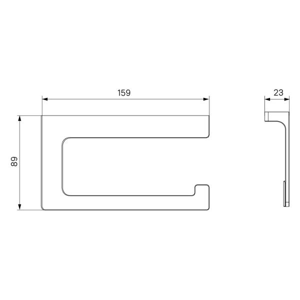 Держатель для туалетной бумаги Iddis SLIGM00i43