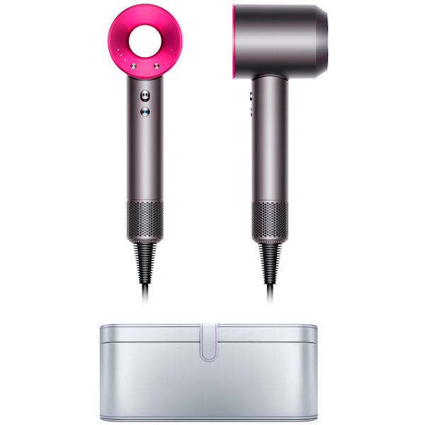 Фен Dyson Supersonic&nbsp;(фуксия) с платиновым чехлом