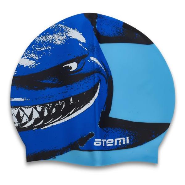 Шапочка для плавания Atemi PSC301 голубой