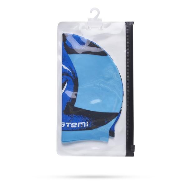 Шапочка для плавания Atemi PSC301 голубой