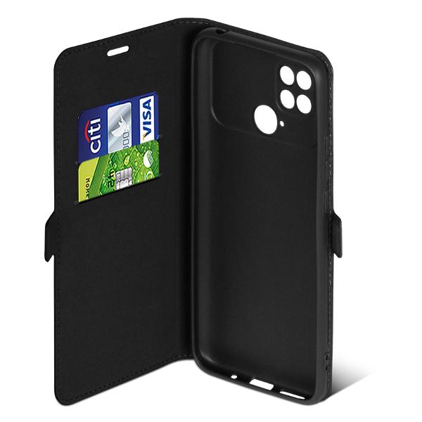 Чехол DF для POCO C40 poFlip-11 черный