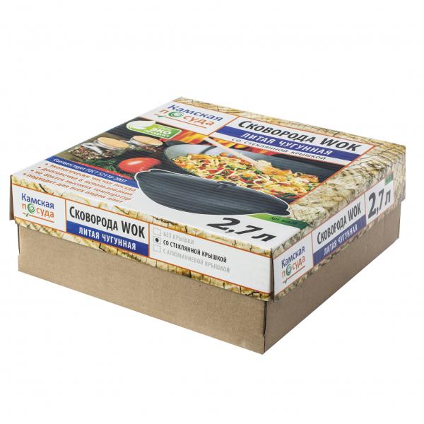 Сковорода вок Камская посуда ВОК28