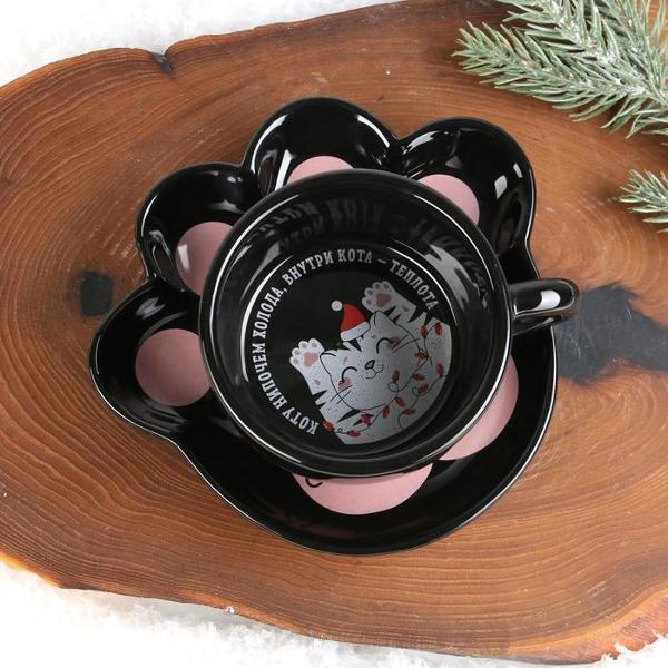 Чайный набор Дорого внимание Внутри кота теплота 6969760