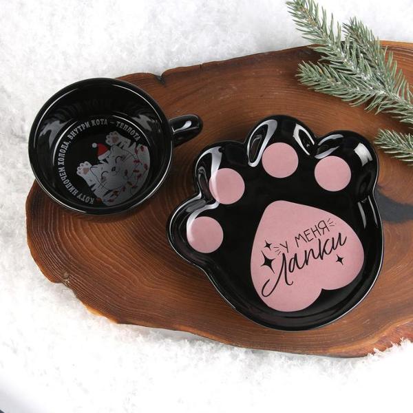 Чайный набор Дорого внимание Внутри кота теплота 6969760