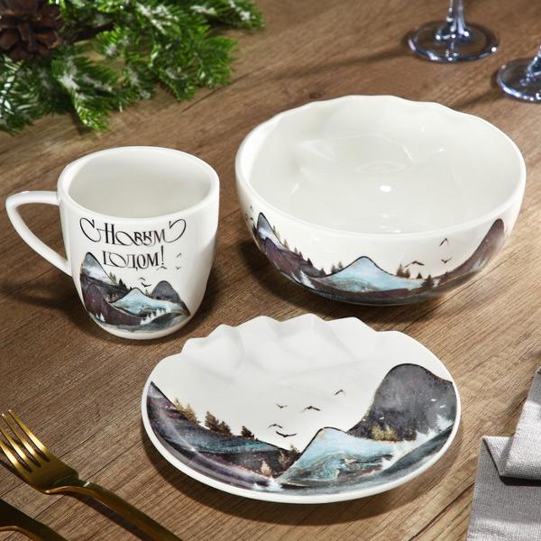 Тарелка столовая Дорого внимание Горы 7694206