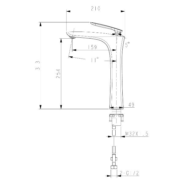 Смеситель Lemark LM6809C Bellario хром (для раковины)
