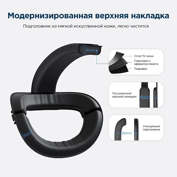 Крепление для очков виртуальной реальности KIWI design Elite Strap PKOQ2-2