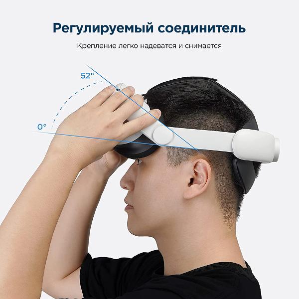 Крепление для очков виртуальной реальности KIWI design Elite Strap PKOQ2-2