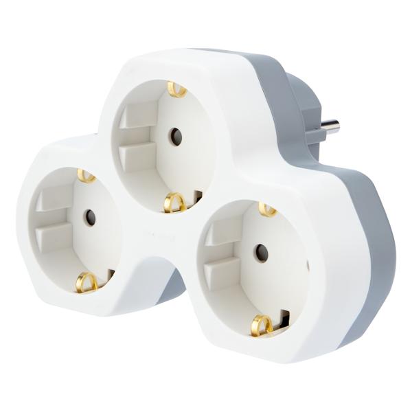 Тройник Rexant 16А 11-1088