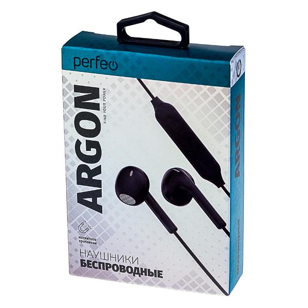Наушники внутриканальные Bluetooth Perfeo ARGON Black (PF_C3178)
