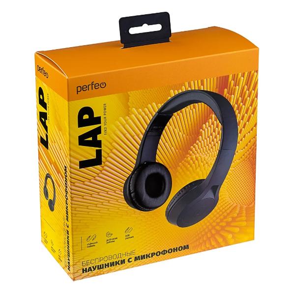 Наушники полноразмерные Bluetooth Perfeo LAP Black (PF_C3181)