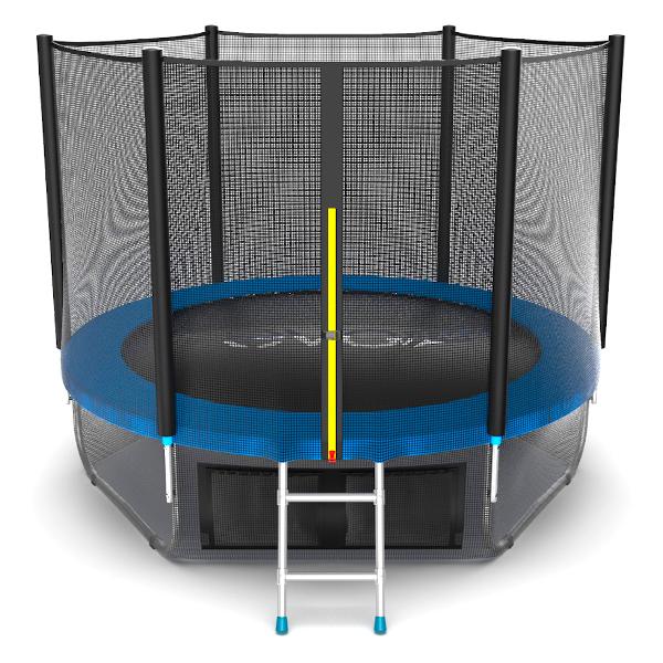 Батут каркасный Evo Jump External 8ft blue + нижняя сеть