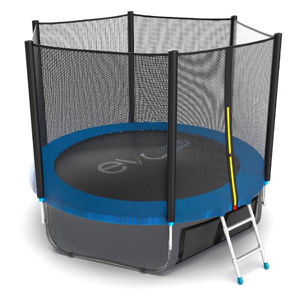 Батут каркасный Evo Jump External 8ft blue + нижняя сеть