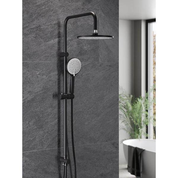 Душевая система Agger Breeze A0193544 черный матовый