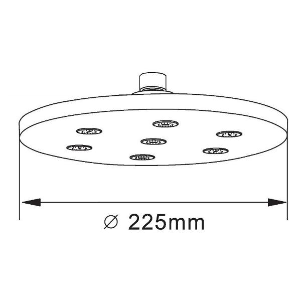 Верхний душ Orange S11TS, d 225мм