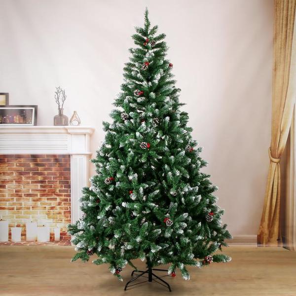 Новогодняя елка Зимнее волшебство Иней с ягодками 540648