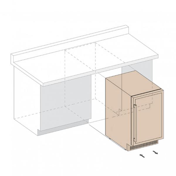 Встраиваемый винный шкаф Dunavox DAUF-40.138SS