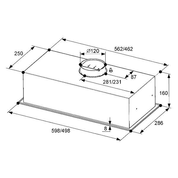 Вытяжка Kuche VBM 600 BL
