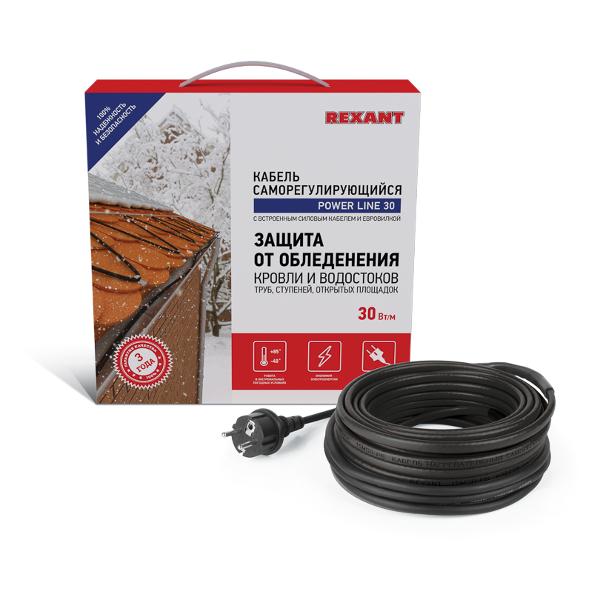 Кабель греющий Rexant 2м 60 Вт (51-0649)