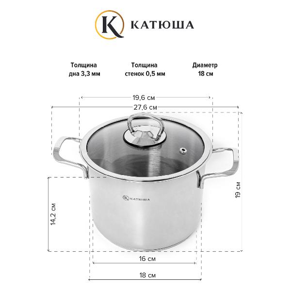 Кастрюля Катюша Марта (100-18-1)